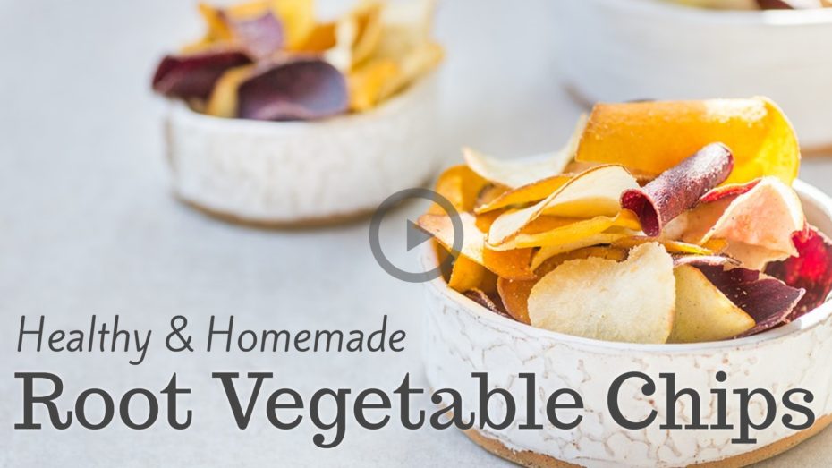 healthy natural root vegetable chips